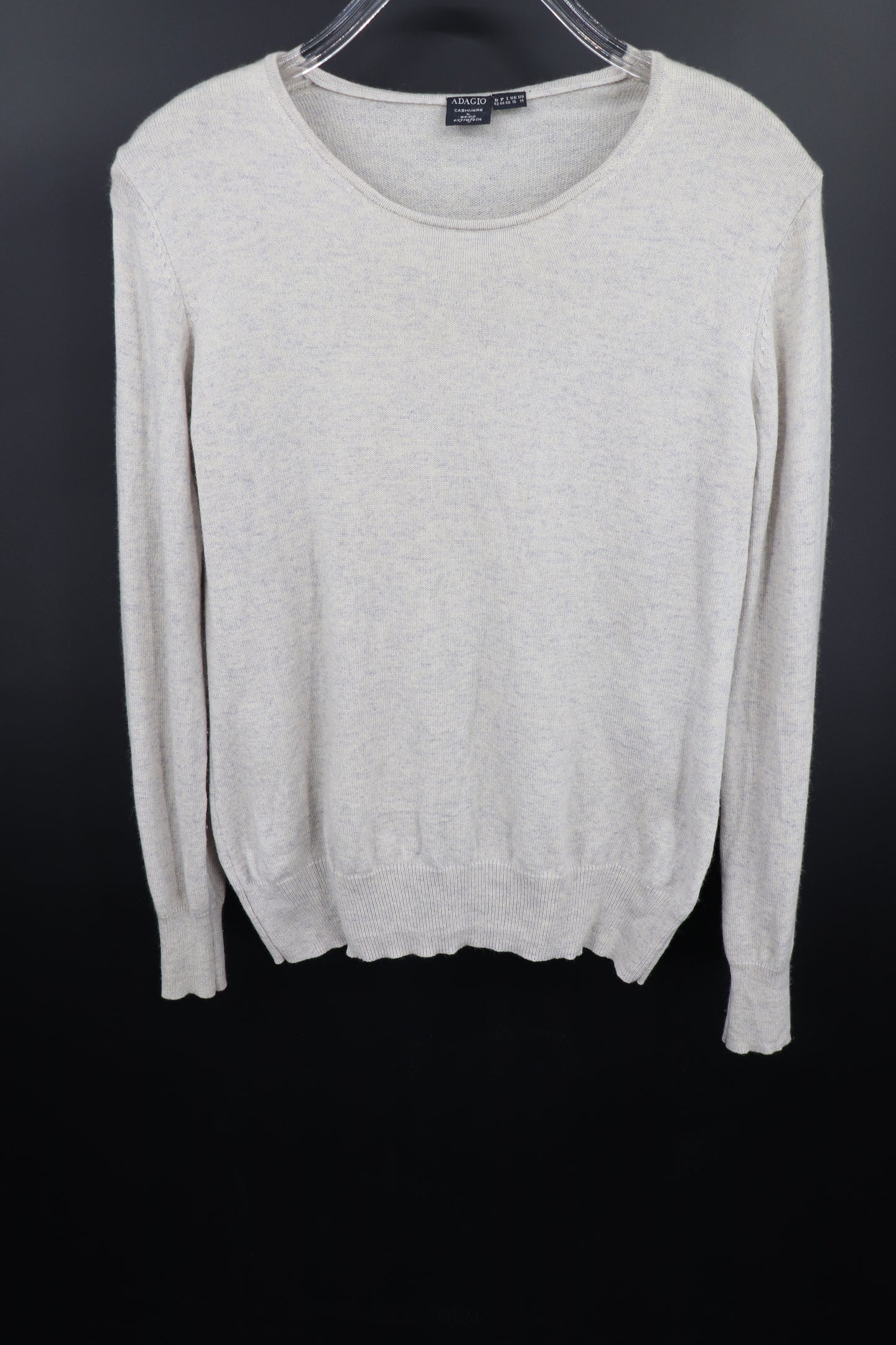 Adagio Damen Pullover in Beige aus Kaschmir & Seide 42 neuwertig