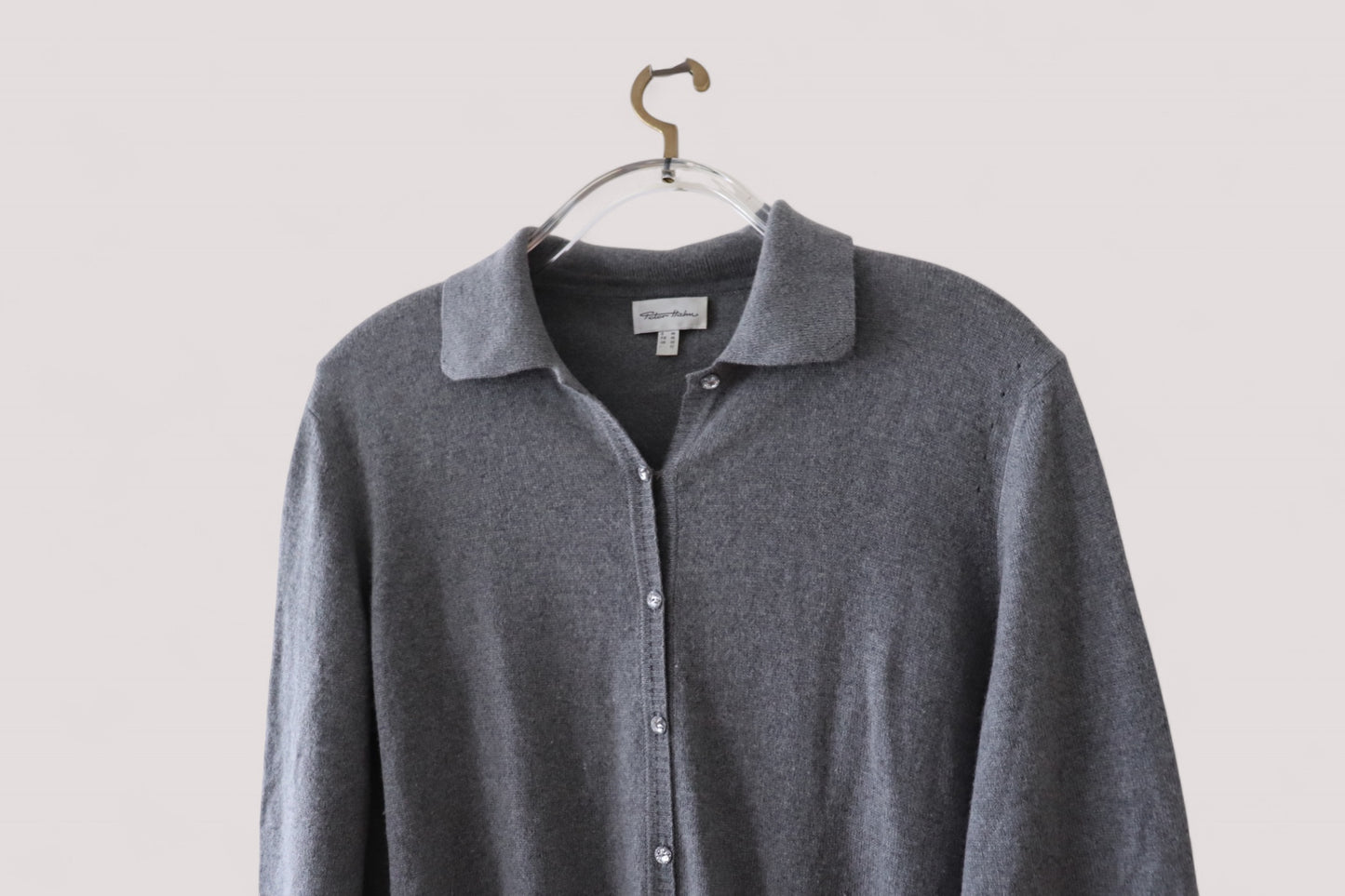 Peter Hahn Damen Cardigan Strickjacke Seide Kaschmir 42 neuwertig