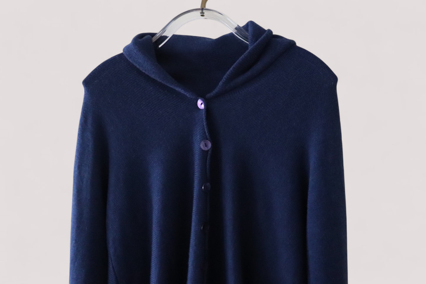 Yoko Berlin 100% Merinowolle long Cardigan Damen Strickjacke L