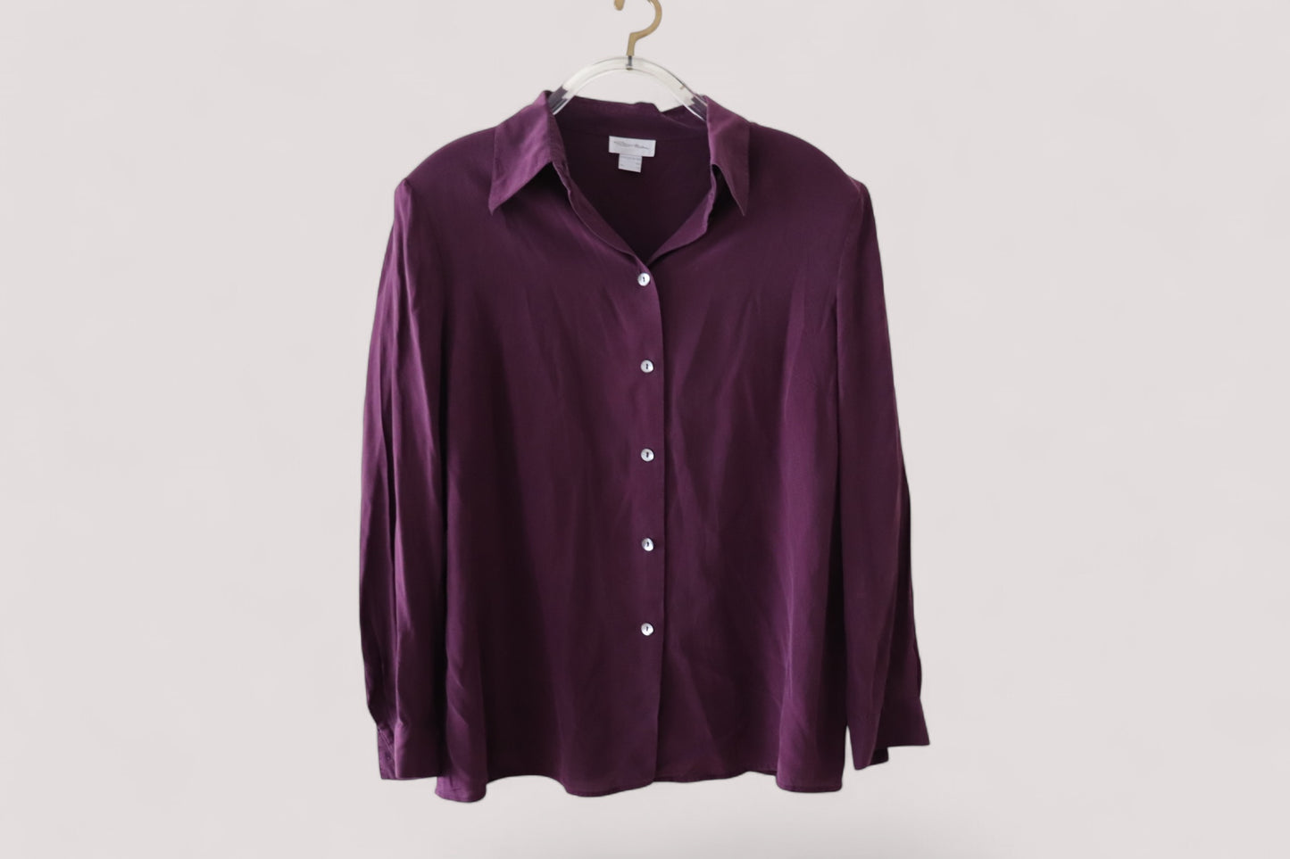 Peter Hahn Damen leichte Hemd Bluse 100% Seide 44