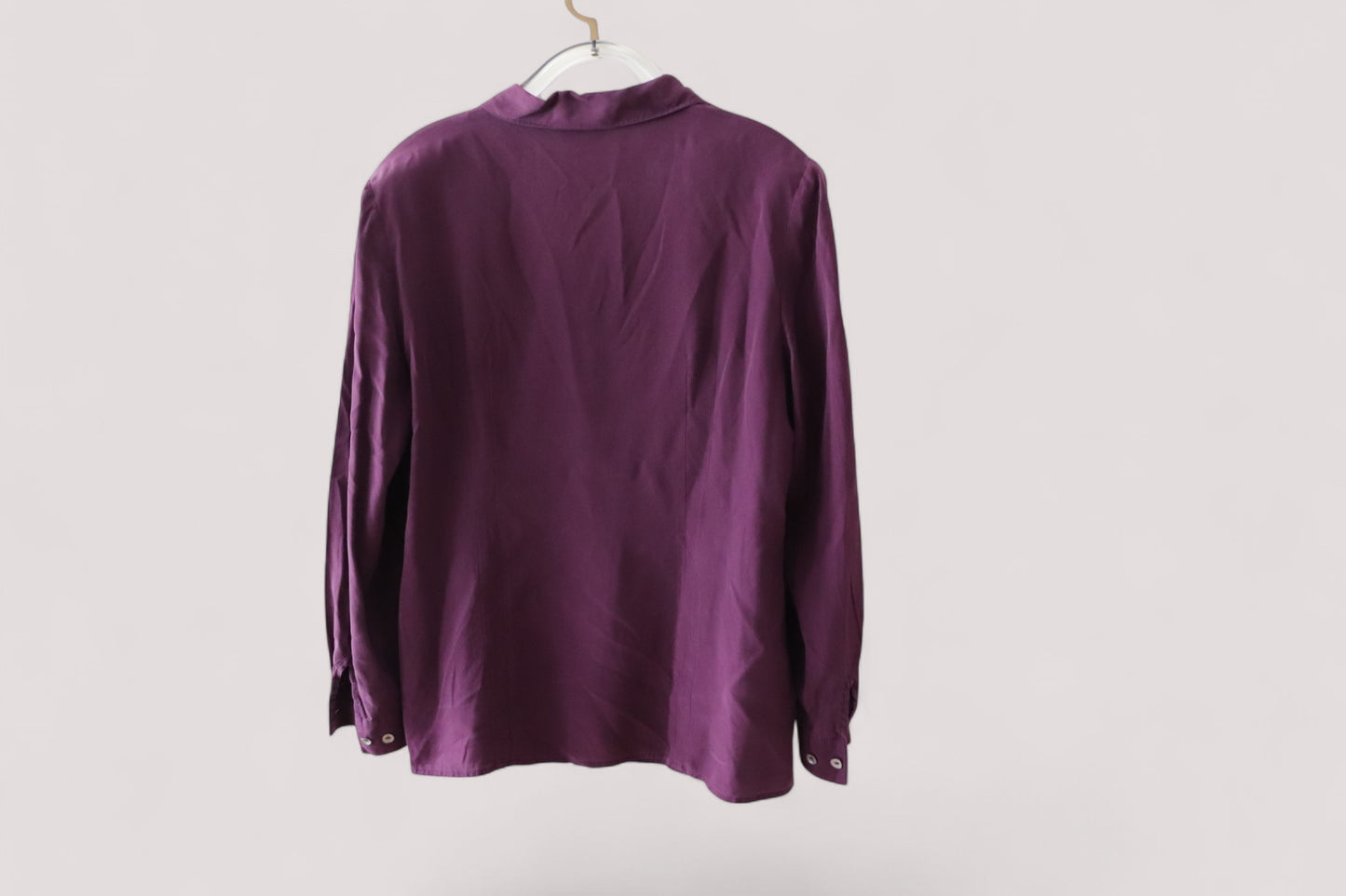Peter Hahn Damen leichte Hemd Bluse 100% Seide 44