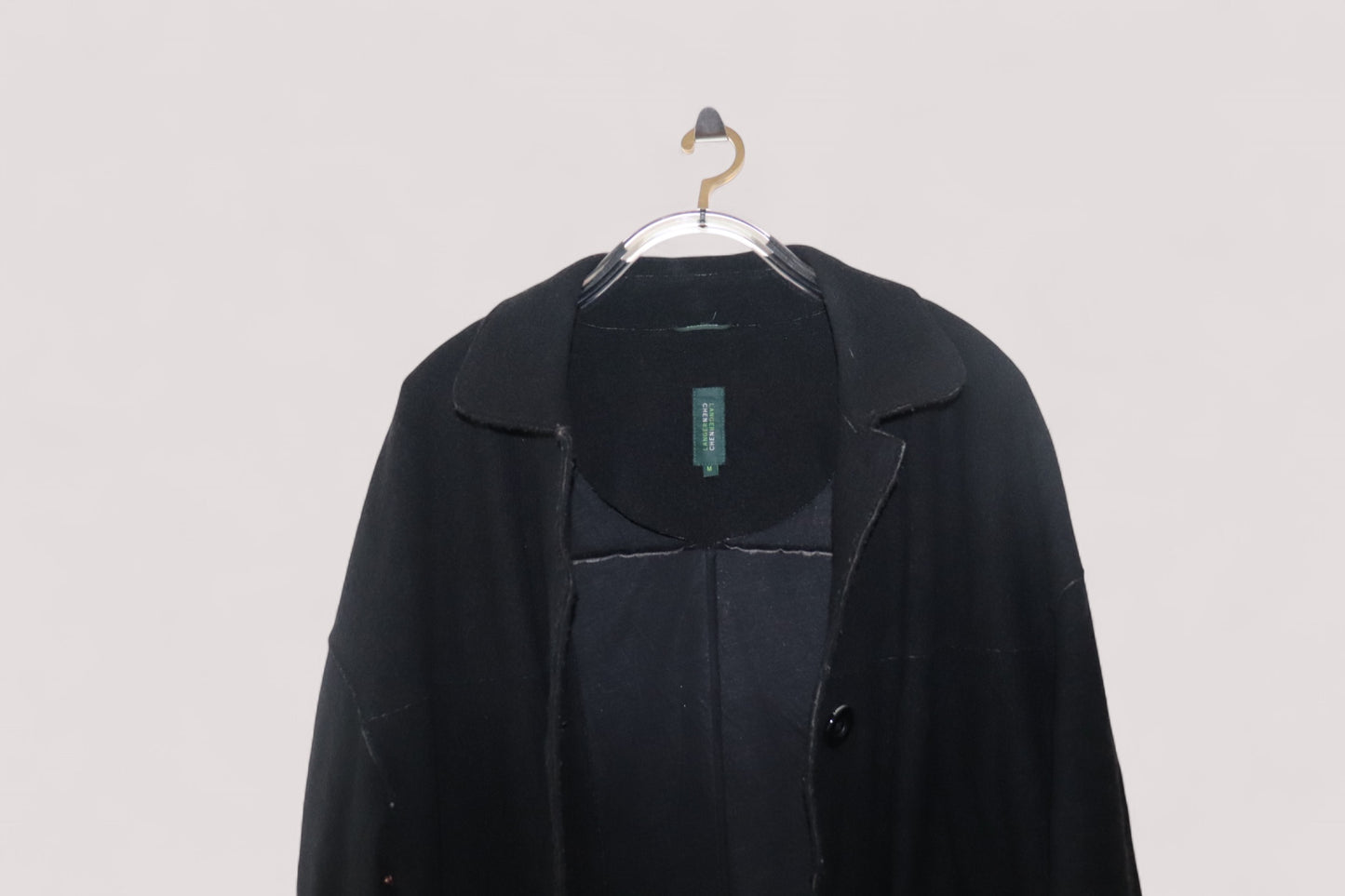 LangerChen Damen Wollmantel Coat winddicht Parka Jacke + Wolle bis Größe M