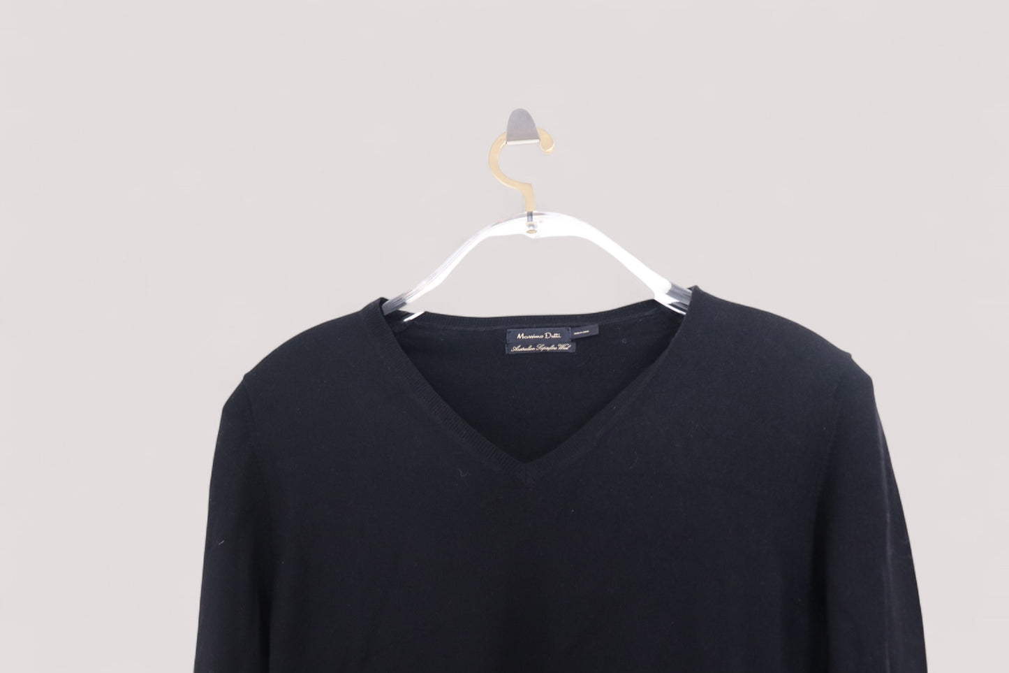 Massimo Dutti Damen Pullover + Australian Wool Seide & Kaschmir S