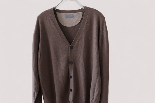 Christian Berg Herren Strickjacke Cardigan XL + Kaschmir + Wolle