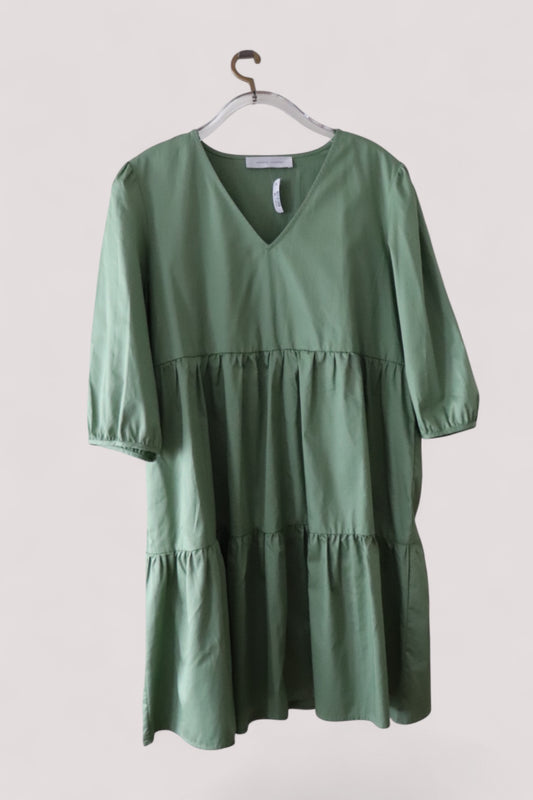 Joseph Janard Damen Kleid Midi Frühlingsfarbe M Neu Baumwolle