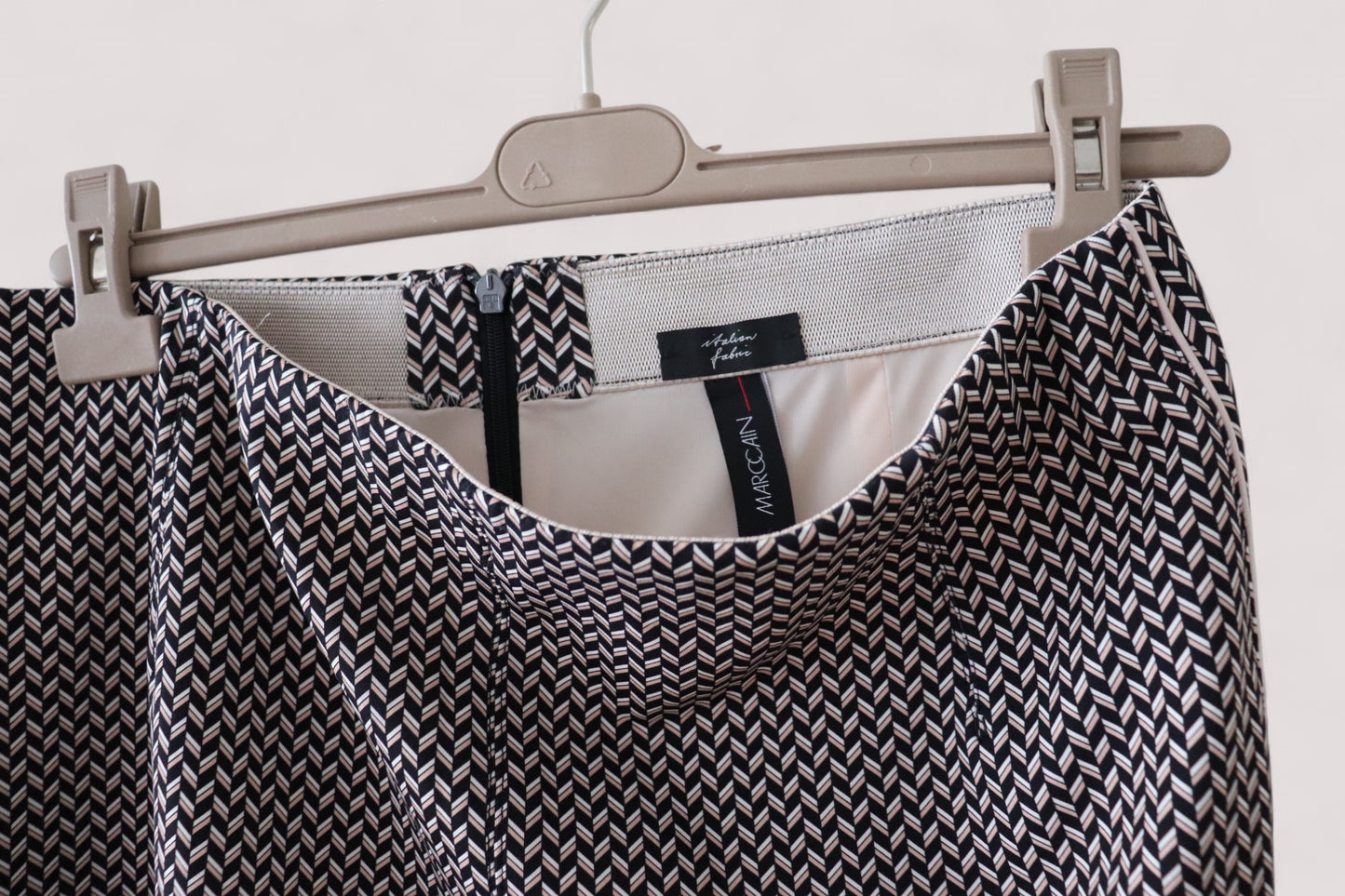 Marccain Damen Rock stretchig N6 / 44 Print neuwertig Marc Cain