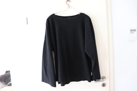 Penn&Ink N.Y. penn ink Damen Pullover Fleece mit Viskose L black